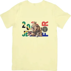 T-shirt Short Sleeve Unisex 2025 FOR JESUS DESIGN (100% Heavy Cotton) South Africa Flag Design